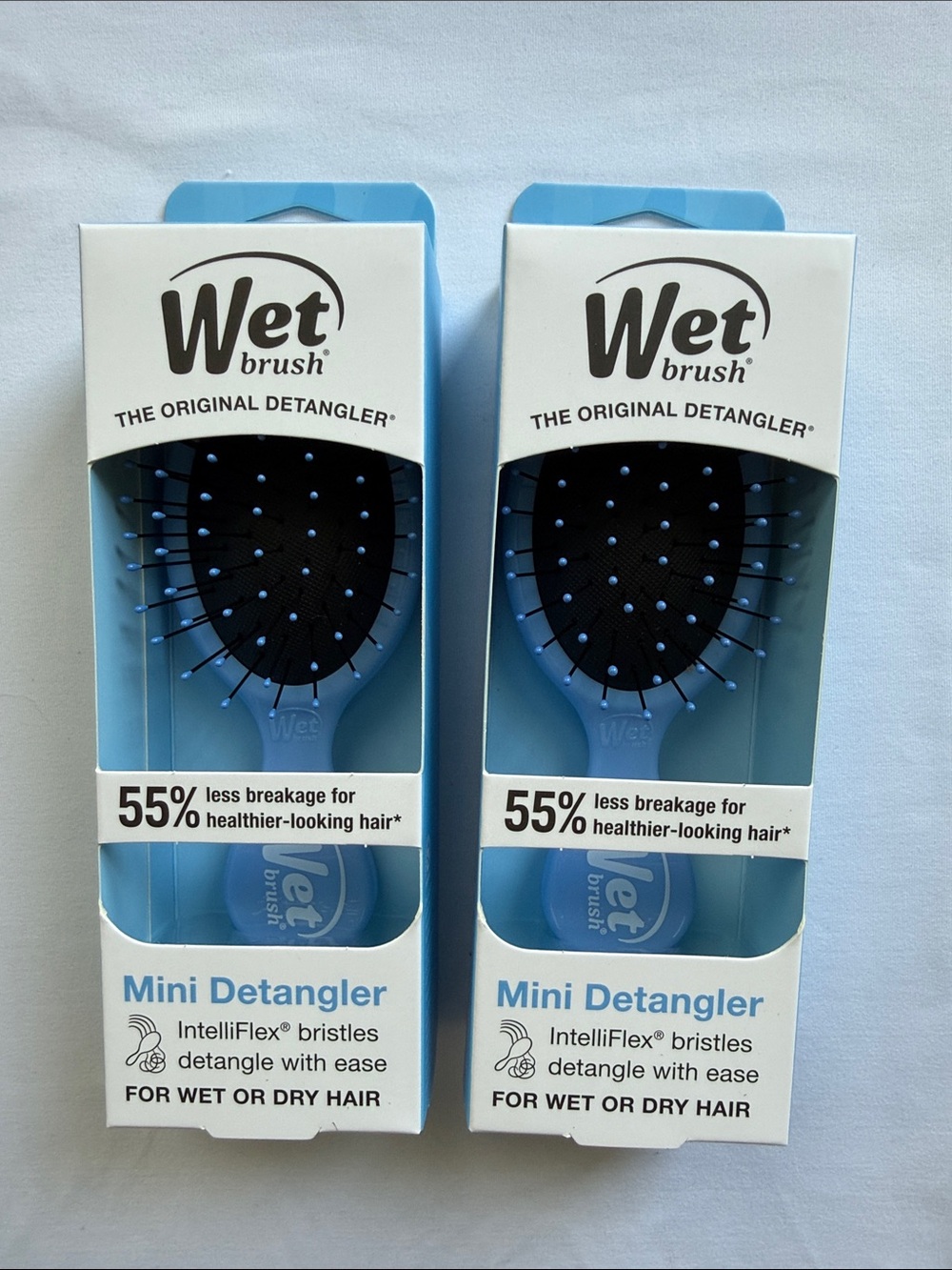 Wet Brush Mini Detangler - Blue (Pair)